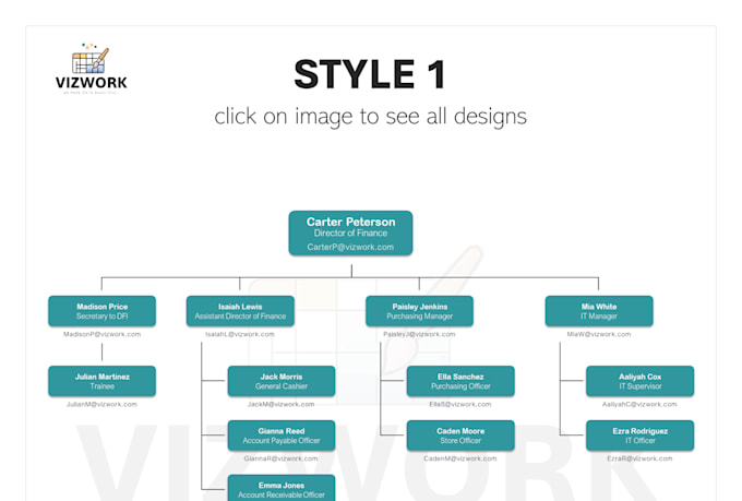 create a professional organizational chart for you